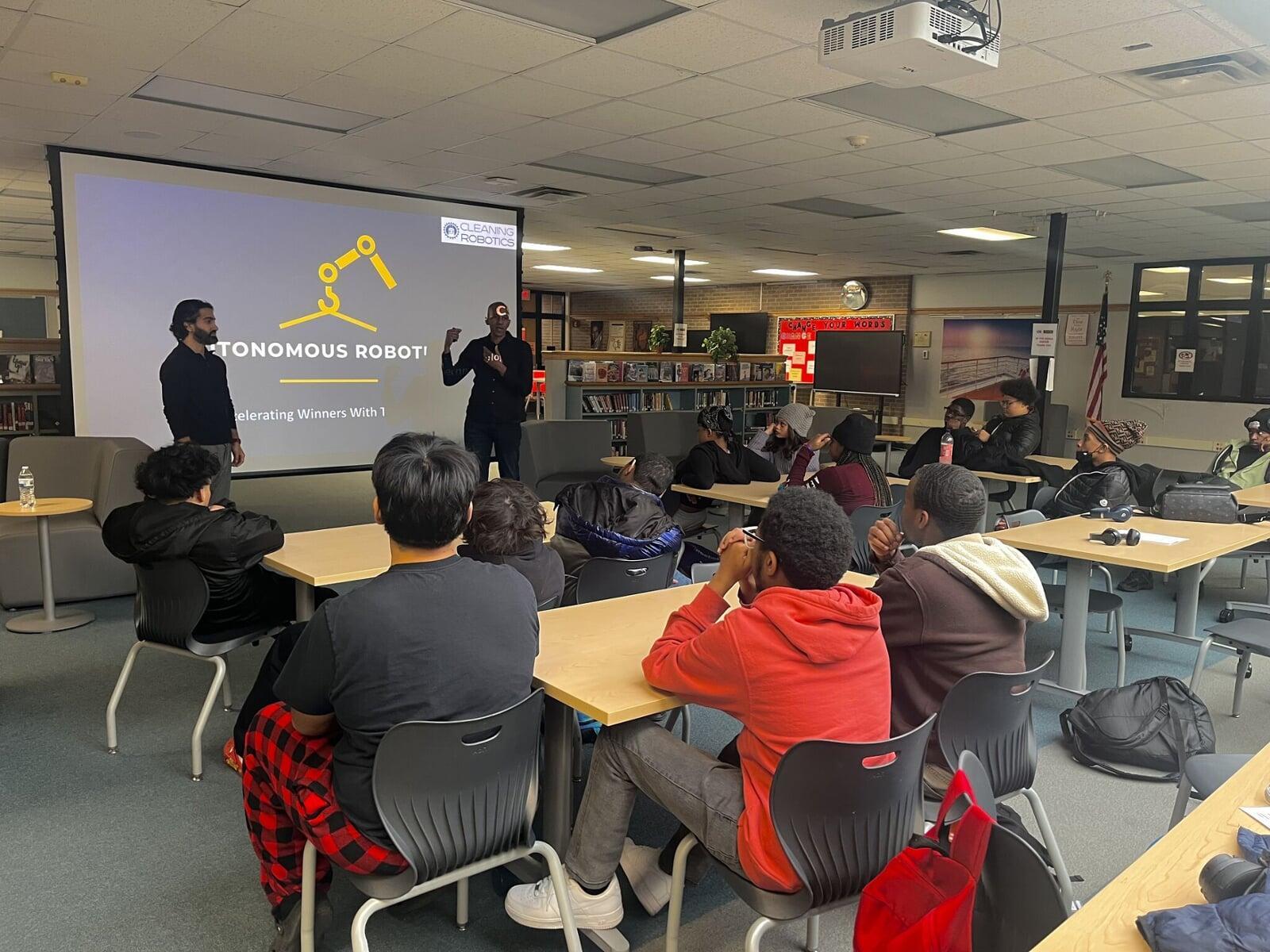 Students Enrolling in Cleaning Robotics Program